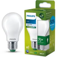 Philips Filamentlamp LED 5.2W E27 4000K Frosted – 1095 Lumen – Niet Dimbaar