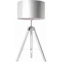 Artdelight Tripod tafellamp Jewel 67cm wit met grijs