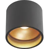 Artdelight Bathroom spot Ormond black with gold inside