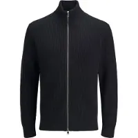 Jack & Jones Gebreid vest 'JJEPERFECT' zwart
