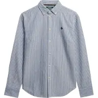 Superdry Blouse 'Oxford' blauw / pastelblauw