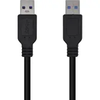 Aisens A105-0446 USB-kabel USB 3.2 Gen 1 (3.1 Gen 1) 1 m USB A Zwart