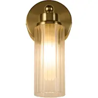 Searchlight Wandlamp Imperial, dimbaar, messing / goud, Badkamer, metaal, Wandlamp