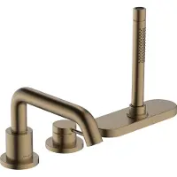 Hansgrohe Tecturis s 3-gats - eengreeps badrandmengkraan - met sbox - geborsteld brons 73447140