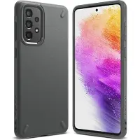 Ringke Onyx Serie - Beschermhoes - Samsung Galaxy A73 - Grijs - Borsteltextuur