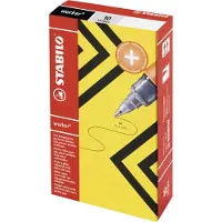 Stabilo Worker - Rollerball - Medium 0,5 mm - Zwart - Doos 10 Stuks
