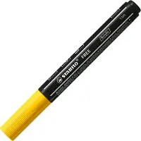 Stabilo FREE - Acryl Marker - T300 - Ronde Punt - 2-3 mm - Geel - Doos 5 stuks