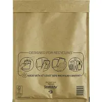 Mail lite Luchtkussenenveloppen G/4 Goud Zonder Venster 240 (B) x 330 (H) mm Kleefstrip 50 Stuks