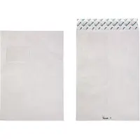 Tyvek C4 Kleefstrip Verzendzak Wit 229 (B) x 324 (H) mm Met venster 54 g/m² 100 Stuks
