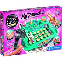 Clementoni - Mijn Tattoo Lab - 4 kleuren pen met stempels en stencils - vanaf 6 jaar