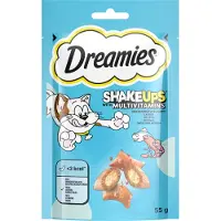 Dreamies 4x 55g Shakeups Multivitamins Seafood Festival Kattensnacks