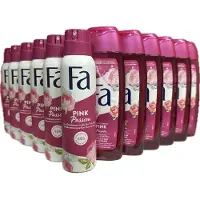 Fa Pink Passion Voordeelverpakking, 6 x Deodorant spray + 6 x Douchegel