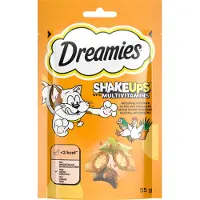Dreamies 4x 55g Shakeups Multivitamins Gevogelte Picknick Kattensnack