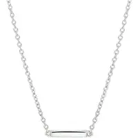 GLAMS ketting balkje 1,2 mm 41 + 4 cm - Zilver