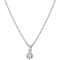 GLAMS ketting zirkonia 1,1 mm 41 + 4 cm - 6 - Zilver