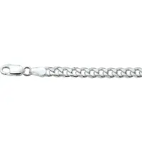 Vigor ketting geslepen gourmet 4,0 mm - Zilver