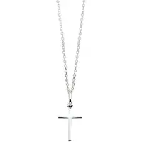 GLAMS ketting kruis 1,1 mm 41 + 4 cm - Zilver