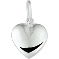 GLAMS hanger hart massief - Zilver