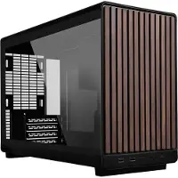 Lian Li Micro ATX Behuizing - - A3 Hout Editie - Zwart - Compatibel met M-ATX/ITX - 4 uitbreidingsslots