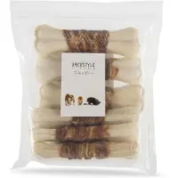 PETSTYLE LIVING Geperst Bot Wit Met Eend 16 Cm 6 St