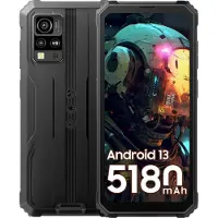 Blackview BV4800 - Robuuste Smartphone - 64GB - 6,56 inch - Dual 4G LTE - Android 13 - IP68 Waterdicht - NFC - GPS - Zwart