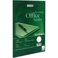 Landré Office Schrijfblok A4 Blanco Gelijmd Karton Groen Niet geperforeerd 100 Pagina's