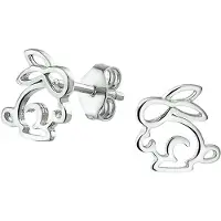 Yep! oorknoppen konijn - Zilver