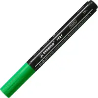 Stabilo FREE - Acryl Marker - T300 - Ronde Punt - 2-3 mm - Blad Groen - Doos 5 stuks