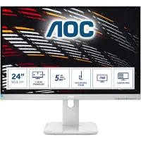AOC 24P1/GR, 60,5 cm (23,8 inch), 24P1/GR, 16:09, DVI+HDMI+DP+USB, IPS, Lichtgrijs