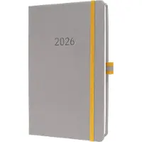 Sigel weekagenda Linescape 2026 - formaat A5 - lichtgrijs - hardcover - SI-L2600