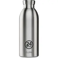 24Bottles Drinkfles 'Clima' zwart / zilver