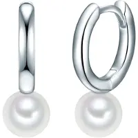 Valero Pearls Oorbellen zilver / parelwit
