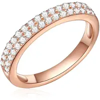 Rafaela Donata Ring rose-goud / transparant