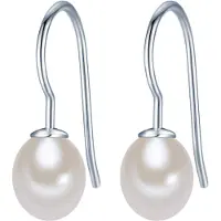Valero Pearls Oorbellen zilver / parelwit