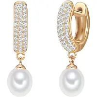 Valero Pearls Oorbellen goud / parelwit