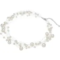 Valero Pearls Ketting zilver / parelwit