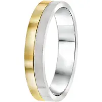 Lucardi Ring goud / zilver