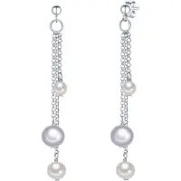 Valero Pearls Oorbellen zilver / parelwit