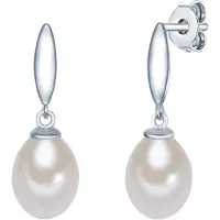 Valero Pearls Oorbellen zilver / parelwit