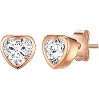 Rafaela Donata Oorbellen rose-goud / transparant