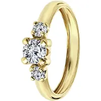 Lucardi Ring 'Klassisch' goud