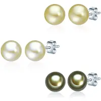 Valero Pearls Oorbellen riet / pastelgroen / zilver