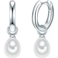 Valero Pearls Oorbellen zilver / parelwit