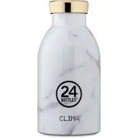 24Bottles Drinkfles 'Clima' goud / grijs / wit