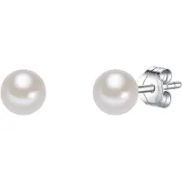 Valero Pearls Oorbellen zilver / parelwit