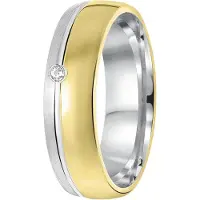 Lucardi Ring goud / zilver