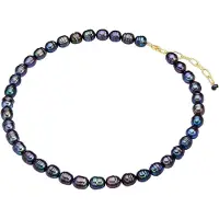 Valero Pearls Ketting navy / goud