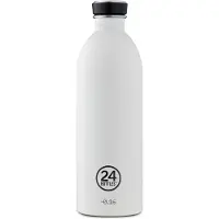 24Bottles Drinkfles 'Urban 1000 ml' zwart / wit