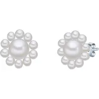 Valero Pearls Oorbellen zilver / parelwit