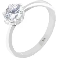 Elli Ring zilver / transparant